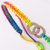 Sterling silver unity bracelet, 'Two in Union' - Rainbow Sterling Silver Macrame Unity Bracelet from Peru (image 2d) thumbail