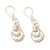 Sterling silver dangle earrings, 'Ringleader' - Andean Sterling Silver Ring Dangle Earrings thumbail