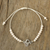 Sterling silver beaded unity bracelet, 'Freedom of Love' - Andean Sterling Silver Pendant Ivory Beaded Unity Bracelet