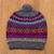 100% alpaca hat, 'Inca Melange' - Multicolored 100% Alpaca Knit Hat (image 2) thumbail