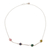 Multi-gemstone station necklace, 'Planetary Alignment' - Multi-Gemstone and Sterling Silver Station Necklace