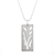 Sterling silver pendant necklace, 'Swaying Reeds' - Reed Motif Sterling Silver Pendant Necklace (image 2b) thumbail