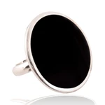 Onyx cocktail ring, 'Majestic Combination' - Elegant Black Onyx Cocktail Ring