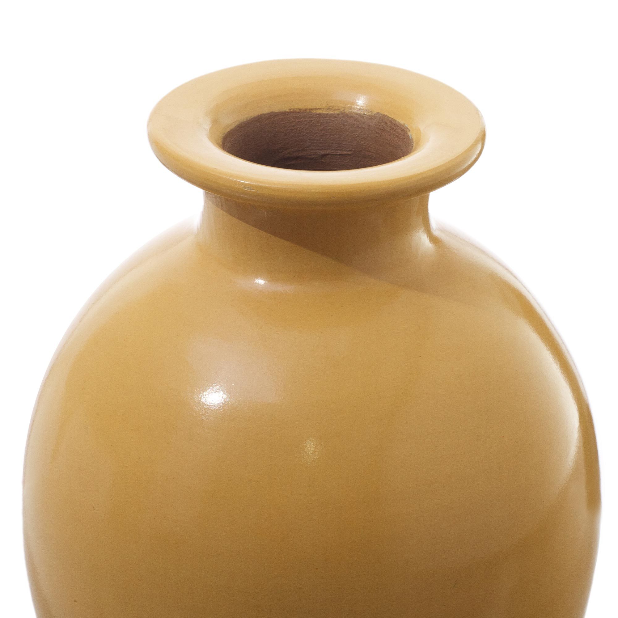 Small Yellow Decorative Ceramic Vase Chulucanas Sunshine NOVICA