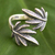 Sterling silver wrap ring, 'Leaves of Nature' - Andean Leaf Nature Theme Sterling Silver Wrap Ring (image 2) thumbail
