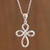 Sterling silver pendant necklace, 'His Infinite Love' - Handcrafted Andean Sterling Silver Cross Necklace (image 2b) thumbail