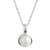 Cultured pearl pendant necklace, 'Luminous Allure' - Handcrafted Andean Silver Cultured Pearl Necklace thumbail