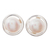 Cultured pearl stud earrings, 'Luminous Allure' - Handcrafted Petite Silver Cultured Pearl Earrings thumbail
