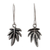 Sterling silver dangle earrings, 'Leaves of Nature' - Andean Leaf Nature Theme Sterling Silver Dangle Earrings thumbail