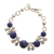 Sodalite link bracelet, 'Spheres of Blue' - Sodalite and Polished Sterling Silver Bracelet