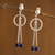 Lapis lazuli dangle earrings, 'In the Swing of Things' - Sterling Silver and Lapis Lazuli Dangle Earrings (image 2) thumbail