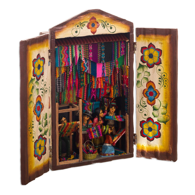 Handcrafted Andean Textile Market Retablo Diorama