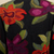 100% alpaca cardigan, 'Cusco Flowers in Black' - Alpaca Intarsia Knit Cardigan In Multicolored Floral (image 2i) thumbail