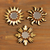 Mirrored wood wall accents, 'Ancient Suns in Bronze' (set of 3) - Mirrored Wall Accents with Sun Shapes (Set of 3) thumbail