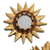 Mirrored wood wall accents, 'Ancient Suns in Bronze' (set of 3) - Mirrored Wall Accents with Sun Shapes (Set of 3) (image 2c) thumbail