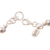 Rhodonite link bracelet, 'Coming Up Roses' - Rhodonite and Sterling Silver Link Bracelet (image 2c) thumbail