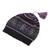 100% alpaca knit hat, 'Sierra Charcoal' - Tasseled 100% Alpaca Knit Hat in Charcoal (image 2c) thumbail