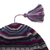 100% alpaca knit hat, 'Sierra Charcoal' - Tasseled 100% Alpaca Knit Hat in Charcoal (image 2e) thumbail