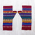 100% alpaca fingerless mitts, 'Sierra Rainbow' - Fingerless Mitts Knit from Multicolored Alpaca Wool (image 2) thumbail