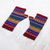 100% alpaca fingerless mitts, 'Sierra Rainbow' - Fingerless Mitts Knit from Multicolored Alpaca Wool (image 2b) thumbail