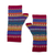 100% alpaca fingerless mitts, 'Sierra Rainbow' - Fingerless Mitts Knit from Multicolored Alpaca Wool (image 2c) thumbail