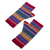 100% alpaca fingerless mitts, 'Sierra Rainbow' - Fingerless Mitts Knit from Multicolored Alpaca Wool (image 2d) thumbail