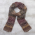 100% alpaca knit scarf, 'Cusco Earth' - Earthtoned 100% Alpaca Wool Scarf (image 2) thumbail