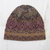 100% alpaca knit hat, 'Cusco Earth' - Peruvian Knit Alpaca Wool Hat in Multicolor (image 2b) thumbail
