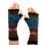 100% alpaca fingerless mitts, 'Earth and Sky' - Inca Inspired Alpaca Knit Fingerless Mitts (image 2a) thumbail