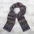 100% alpaca knit scarf, 'Mountain of Seven Colors' - Zigzag Striped Alpaca Wool Scarf from Peru (image 2) thumbail