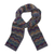 100% alpaca knit scarf, 'Mountain of Seven Colors' - Zigzag Striped Alpaca Wool Scarf from Peru thumbail