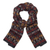100% alpaca knit scarf, 'Andean Geometry' - Unisex 100% Alpaca Wool Earth Toned Scarf thumbail