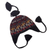 100% alpaca chullo hat, 'Andean Geometry' - Geometric Earthtoned Alpaca Wool Chullo Hat thumbail