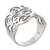 Silver band ring, 'Andean Clouds' - 950 Silver Band Ring from Peru (image 2d) thumbail