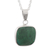 Chrysocolla pendant necklace, 'Window' - Chrysocolla and Sterling Silver Pendant Necklace thumbail