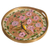 Reverse-painted glass tray, 'Highland Hummingbird in Rose' - Hummingbird Motif Reverse-Painted Glass Tray (image 2a) thumbail