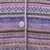 Baby alpaca cardigan, 'Dream Colors' - Lilac & Peach Jacquard Knit Baby Alpaca Cardigan Sweater (image 2g) thumbail