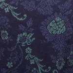 Baby alpaca long cardigan, 'Blue Dream Garden' - Blue Floral Jacquard Knit Alpaca Cardigan