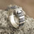 Sterling silver band ring, 'Footed Cross' - Cross Pattee band Ring in Sterling Silver (image 2) thumbail