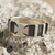 Sterling silver band ring, 'Footed Cross' - Cross Pattee band Ring in Sterling Silver (image 2c) thumbail