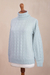 Baby alpaca blend turtleneck sweater, 'Prestige in Sky Blue' - Soft Knit Baby Alpaca Blend Turtleneck Sweater (image 2e) thumbail