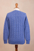 Baby alpaca blend pullover sweater, 'Distinction in Blue' - Heather Blue Baby Alpaca Blend Sweater (image 2e) thumbail