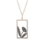 Sterling silver pendant necklace, 'Flower Frame' - Floral Artisan Crafted Sterling Silver Necklace