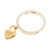Gold accented charm ring, 'Magical Love' - Silver Band Ring with Gold Plated Heart Charm (image 2d) thumbail