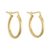 Gold plated hoop earrings, 'Always Classic' (.5 inch) - Classic Small 18k Gold Plated Hoop Earrings (.5 Inch) thumbail