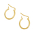 Gold plated hoop earrings, 'Always Classic' (.7 inch) - Small Gold Plated Hoop Earrings from Peru (.7 Inch) thumbail