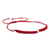 Macrame bracelet with sterling silver, 'Simple Unity' - Bright Red Macrame Bracelet with Sterling Silver (image 2d) thumbail