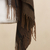 100% baby alpaca shawl, 'Chestnut Windowpanes' - Handwoven Patterned Chestnut Brown Baby Alpaca Shawl (image 2f) thumbail