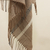100% baby alpaca shawl, 'Sepia Windowpanes' - Handwoven Patterned Sepia Brown Baby Alpaca Shawl (image 2f) thumbail
