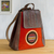 Wool-accented suede and leather backpack, 'Andean Sunset' - Leather and Suede Backpack with Wool Accent (image 2) thumbail